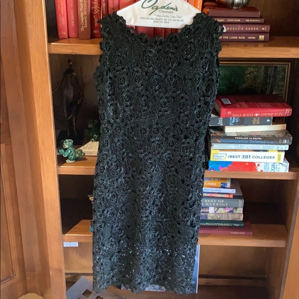 Italian black lace dress by La Babilonia